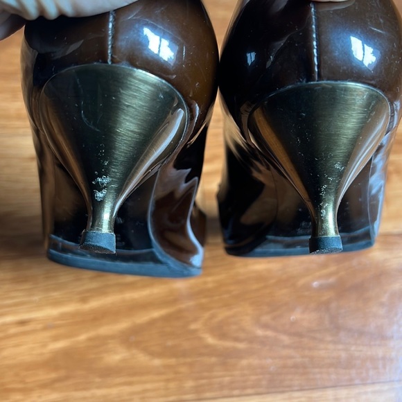 Sportmax brown patent leather kitten heel - size IT 38 (US 8) - Picture 6 of 9